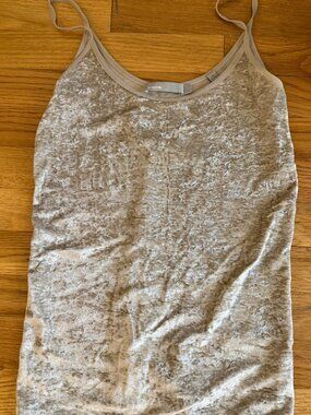 Vince Velvet Camisole Tank Top Small Champagne